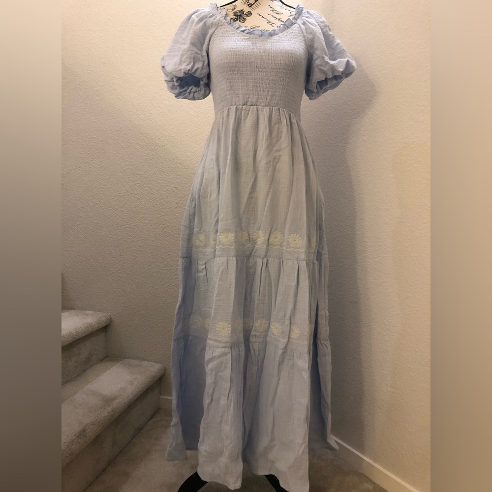 Baltic Born Carrington Maxi Dress 👗 Light Blue S